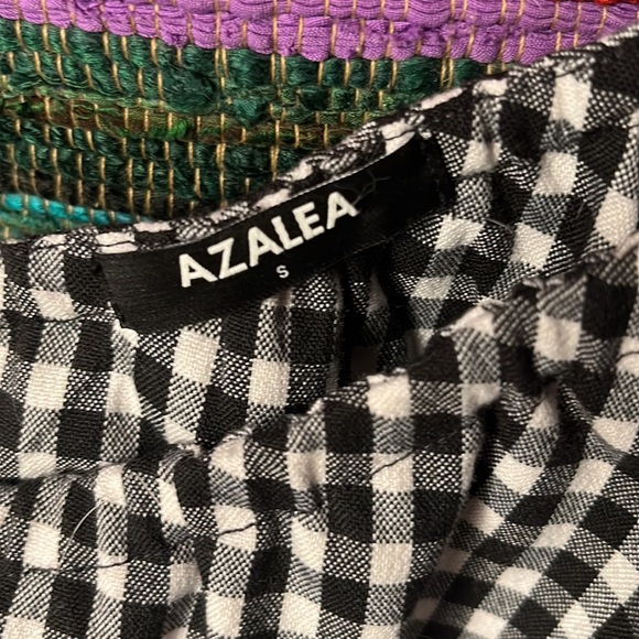 One Shoulder Gingham Shift Dress w/ Pockets! - Picture 4 of 4